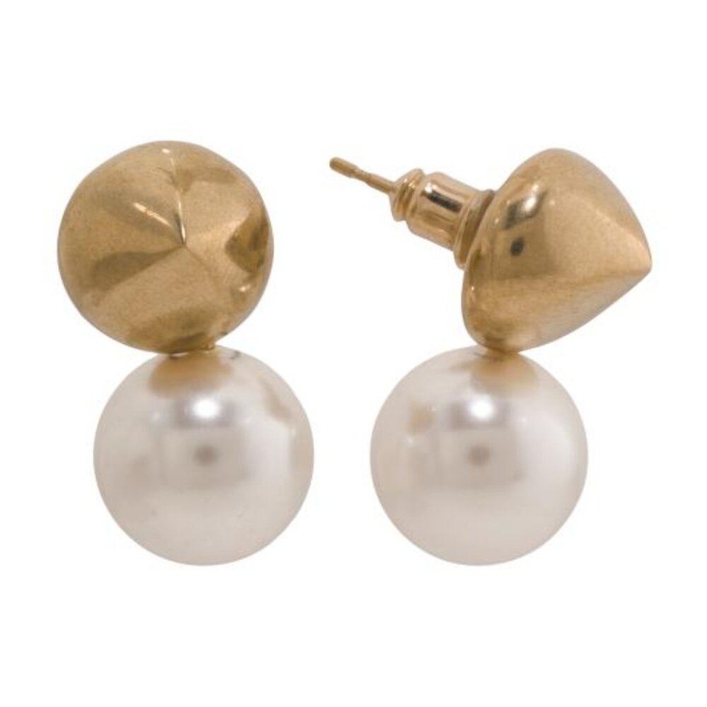 FERRAGAMO Made In Italy Faux Pearl Earrings